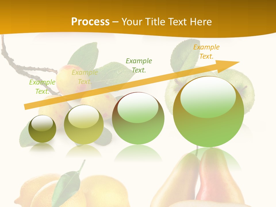 Half Isolated Apple PowerPoint Template