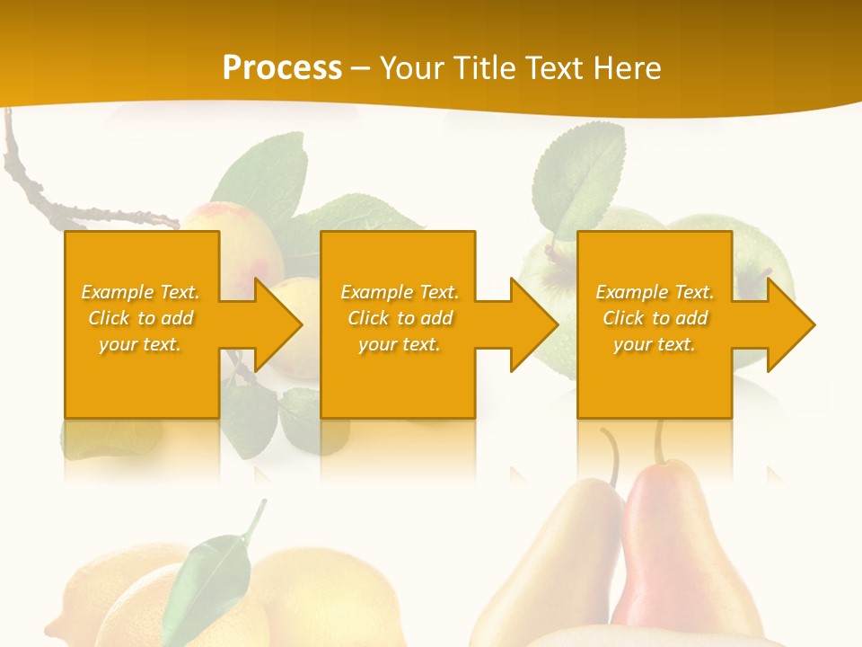 Half Isolated Apple PowerPoint Template