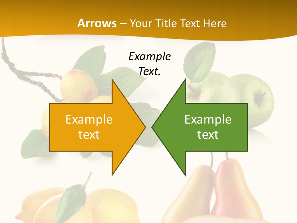 Half Isolated Apple PowerPoint Template