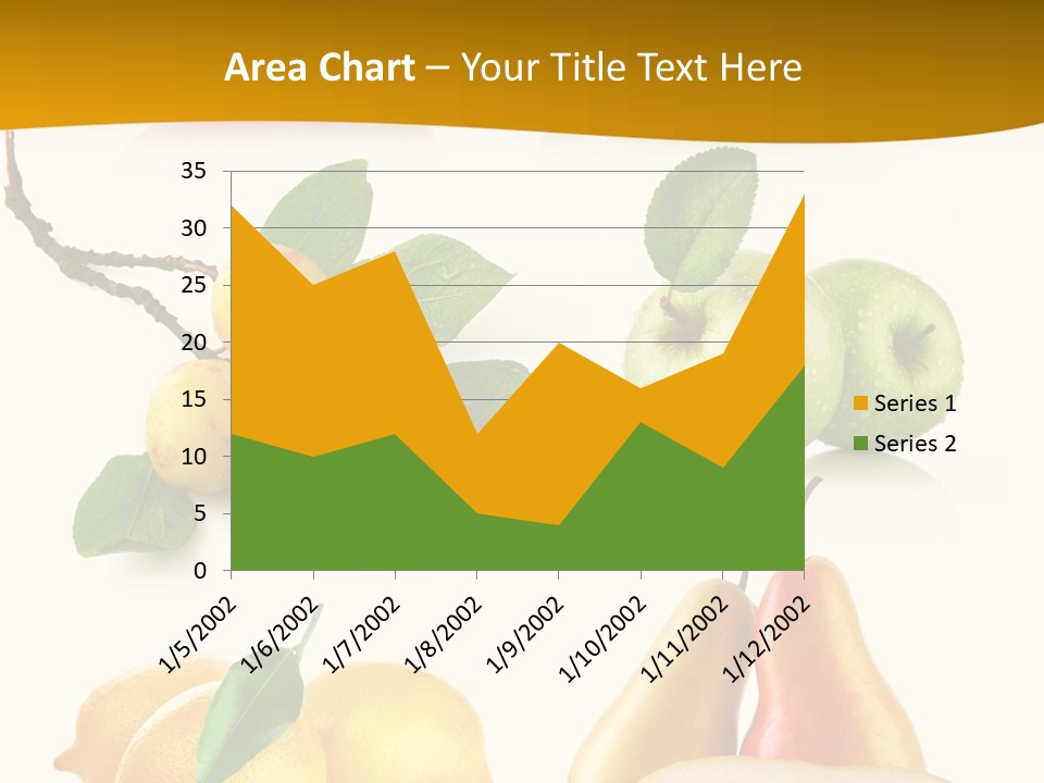 Half Isolated Apple PowerPoint Template