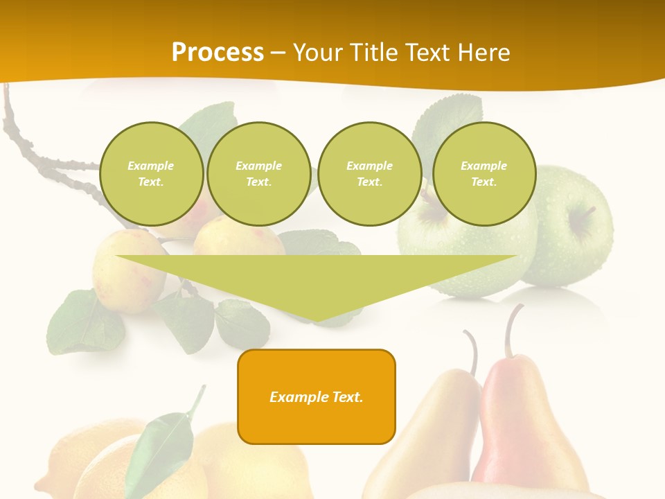 Half Isolated Apple PowerPoint Template