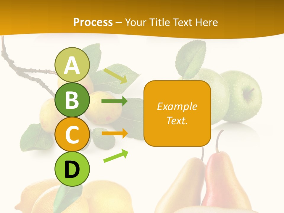 Half Isolated Apple PowerPoint Template