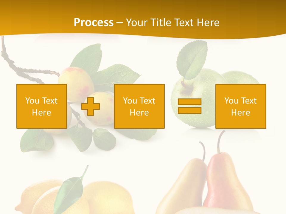 Half Isolated Apple PowerPoint Template
