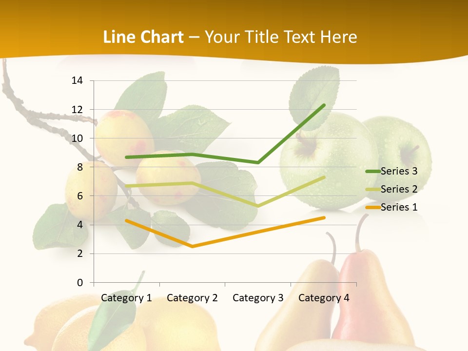 Half Isolated Apple PowerPoint Template