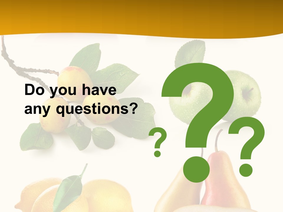 Half Isolated Apple PowerPoint Template