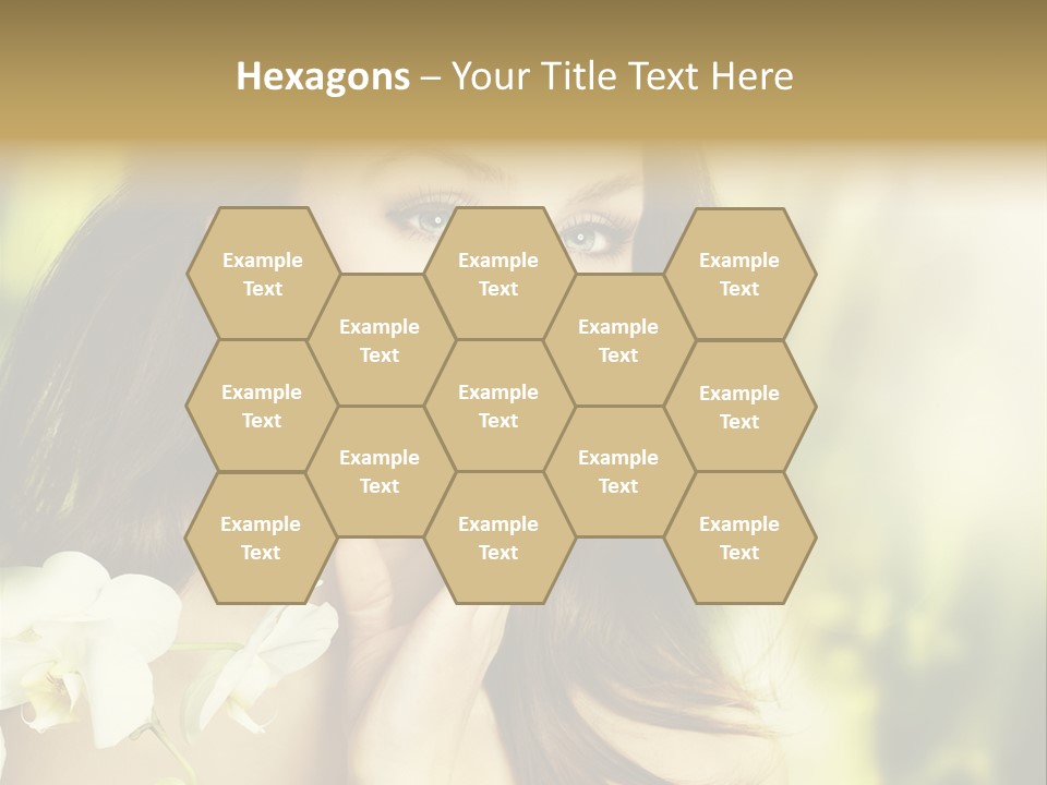 Flower Health Girl PowerPoint Template