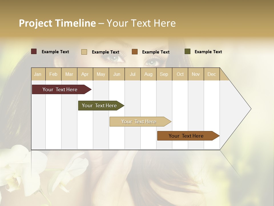 Flower Health Girl PowerPoint Template