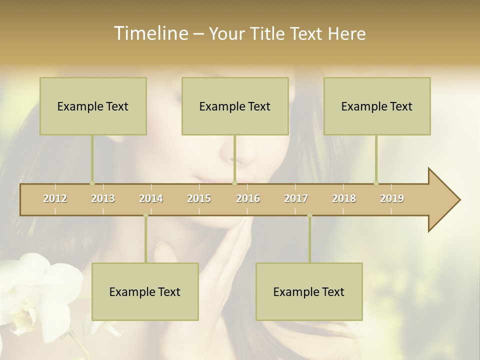 Flower Health Girl PowerPoint Template