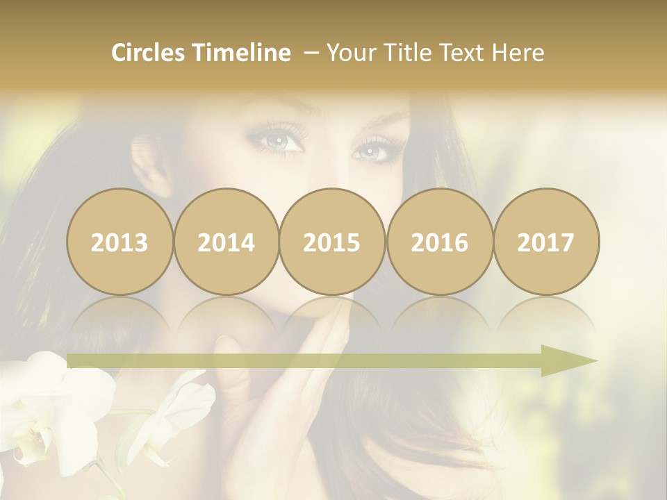 Flower Health Girl PowerPoint Template