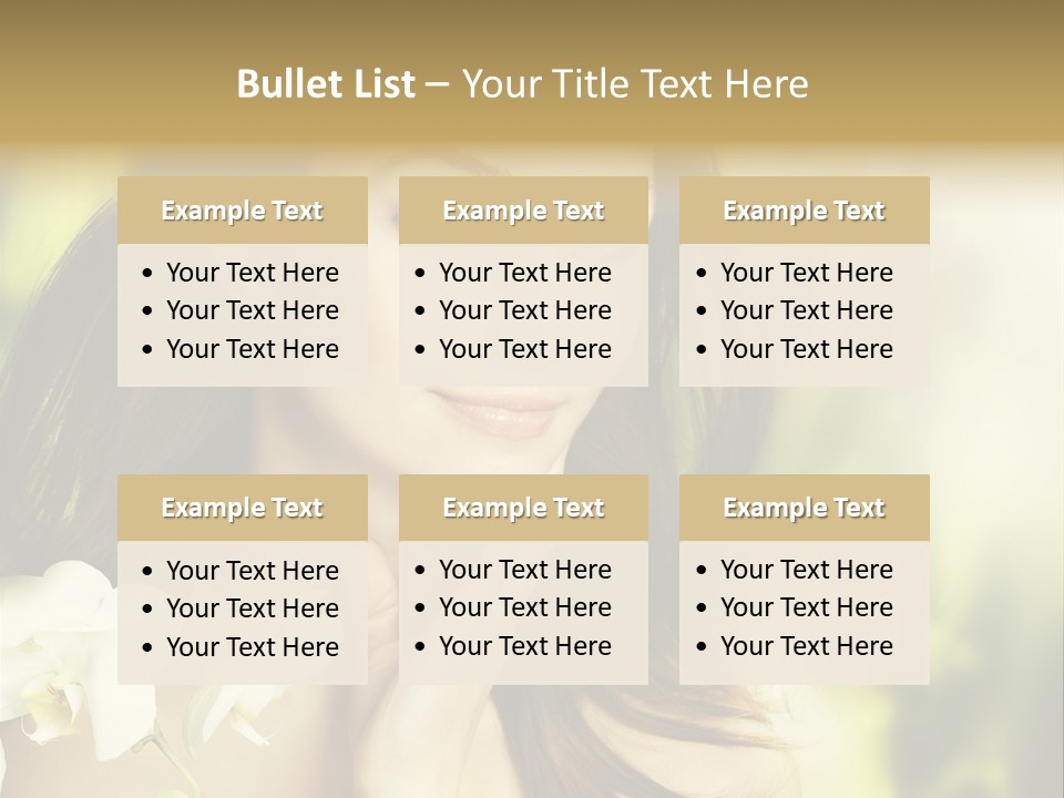 Flower Health Girl PowerPoint Template