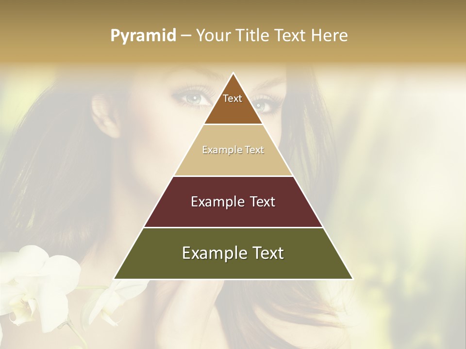 Flower Health Girl PowerPoint Template