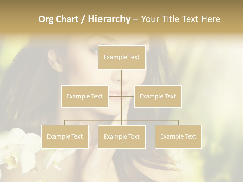 Flower Health Girl PowerPoint Template