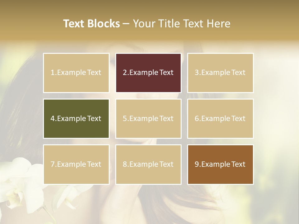 Flower Health Girl PowerPoint Template