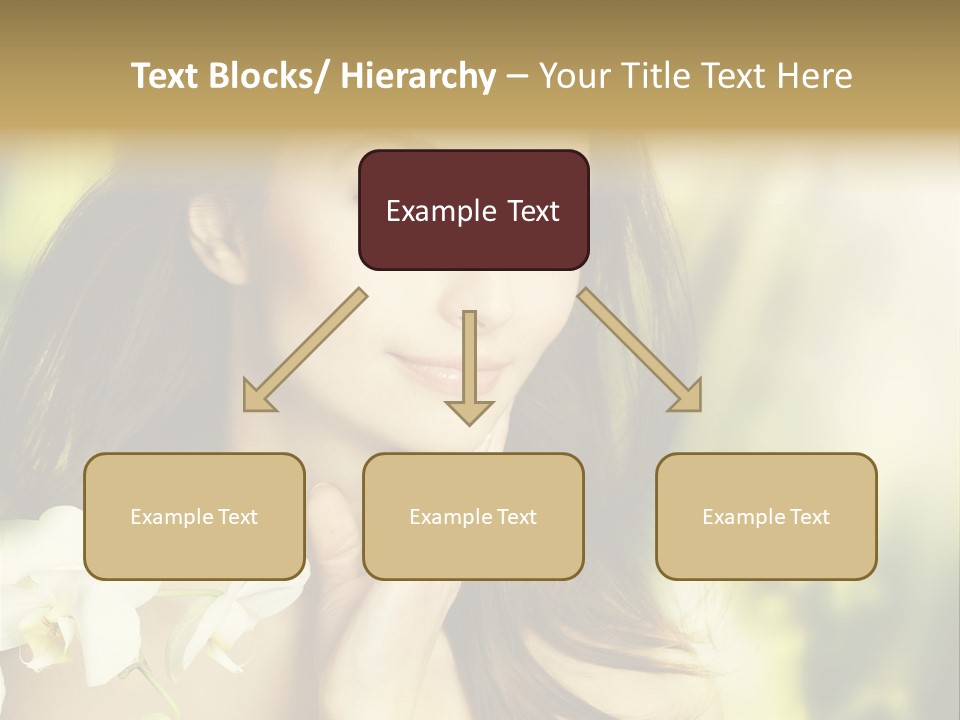 Flower Health Girl PowerPoint Template