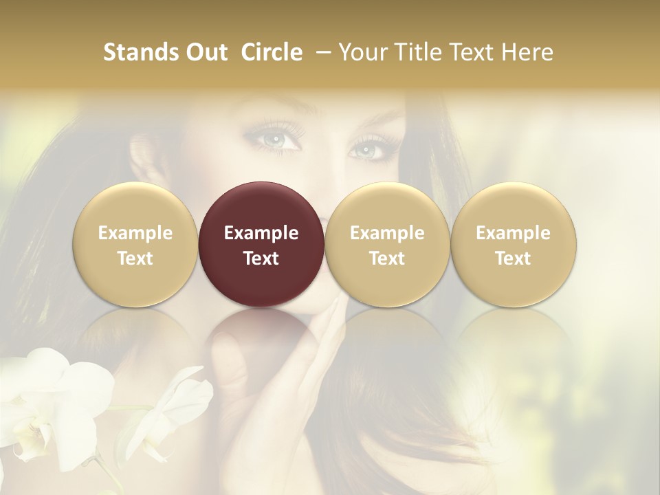 Flower Health Girl PowerPoint Template