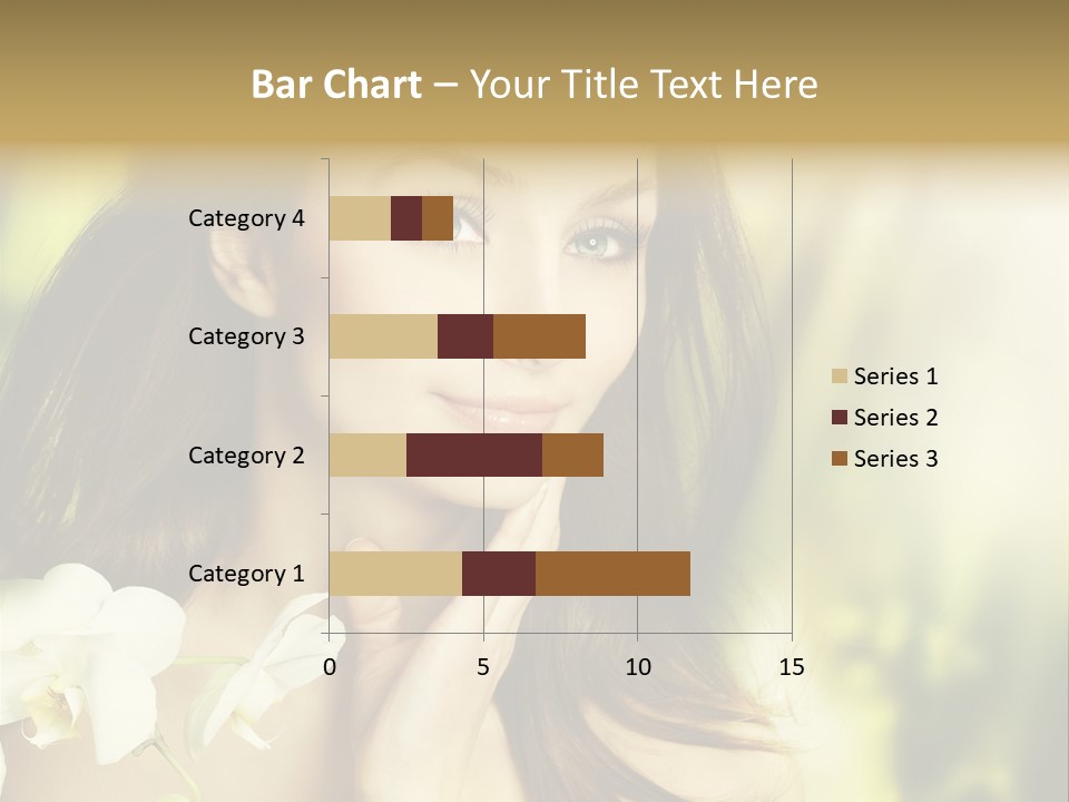 Flower Health Girl PowerPoint Template