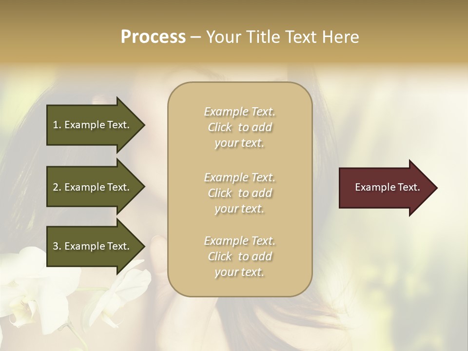 Flower Health Girl PowerPoint Template