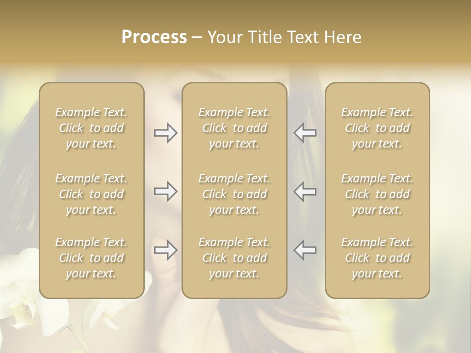 Flower Health Girl PowerPoint Template