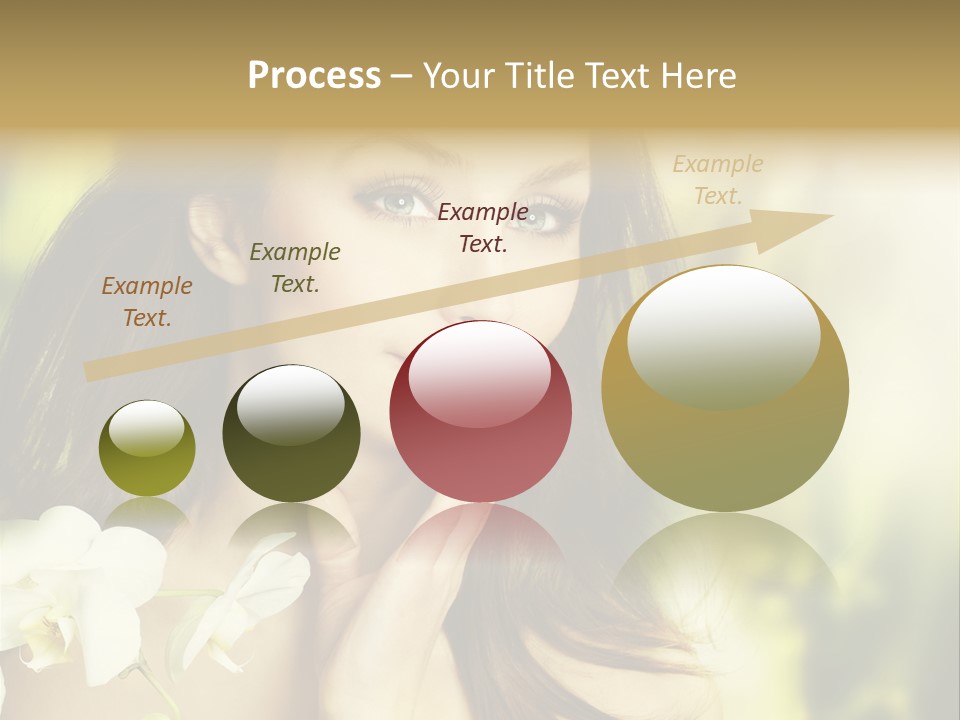 Flower Health Girl PowerPoint Template