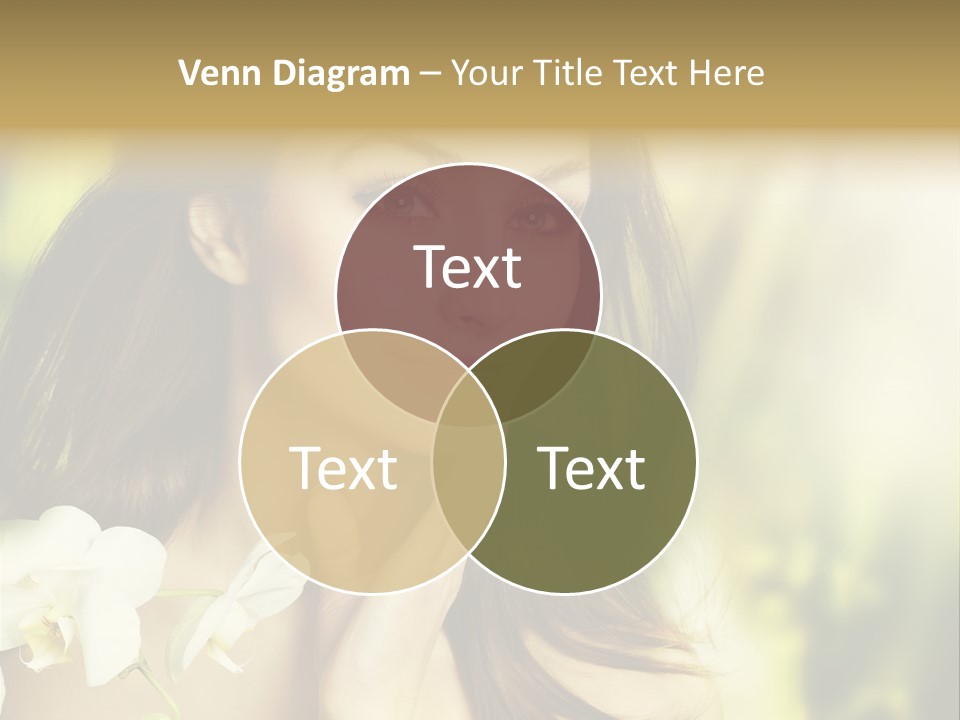 Flower Health Girl PowerPoint Template