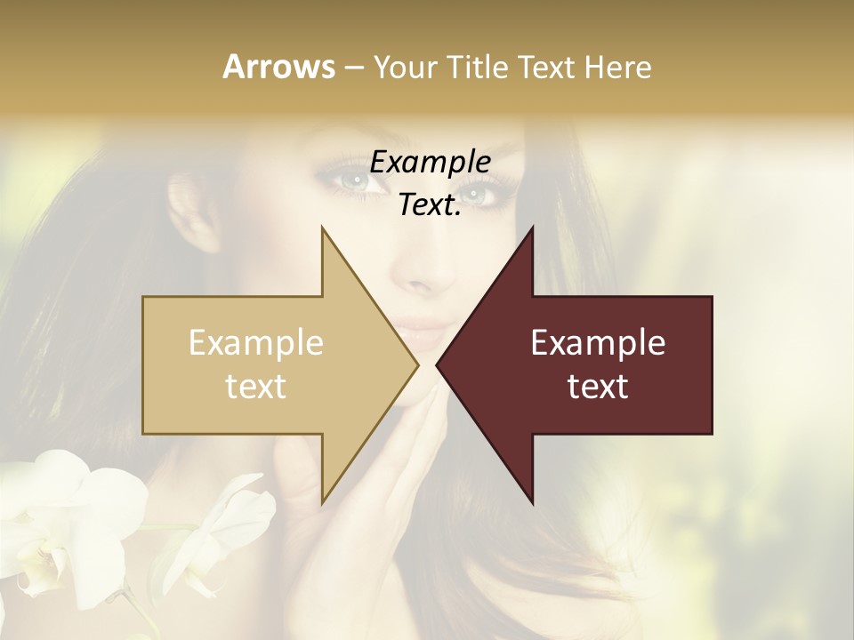 Flower Health Girl PowerPoint Template