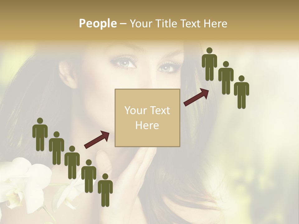 Flower Health Girl PowerPoint Template