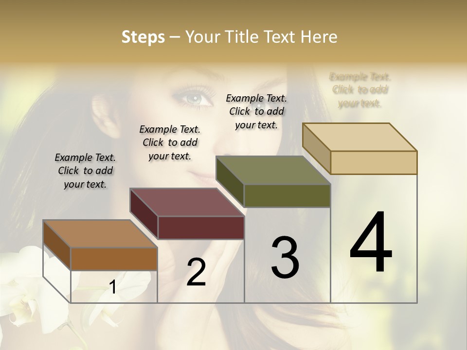 Flower Health Girl PowerPoint Template