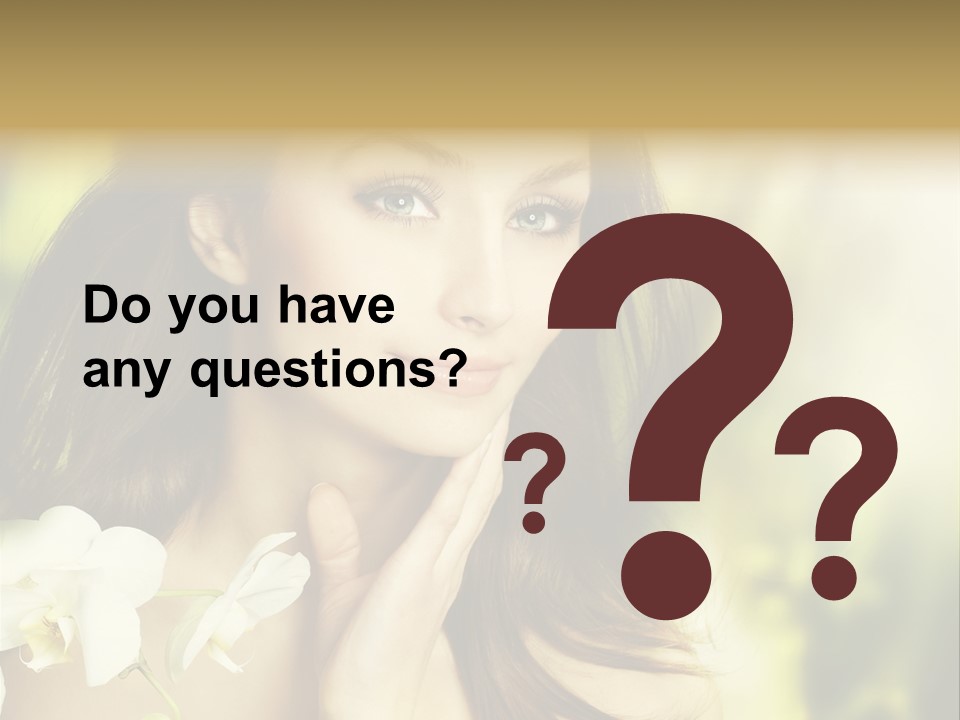 Flower Health Girl PowerPoint Template