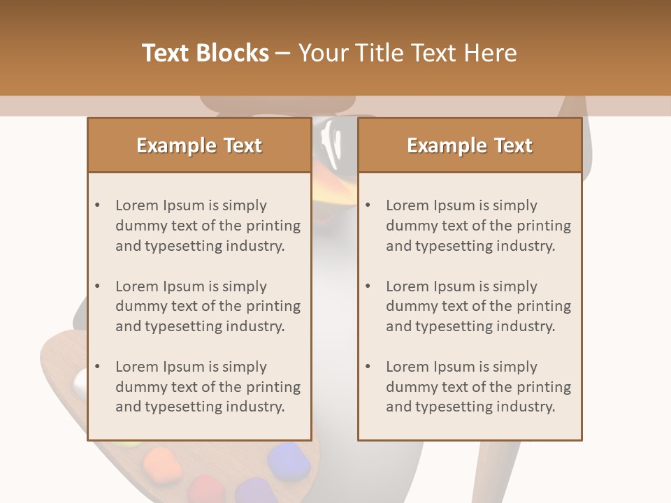 Saturation Artistic Indigo PowerPoint Template