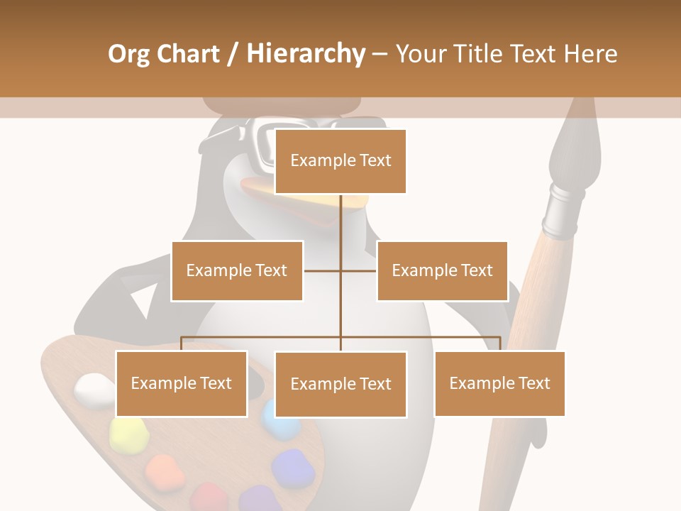 Saturation Artistic Indigo PowerPoint Template
