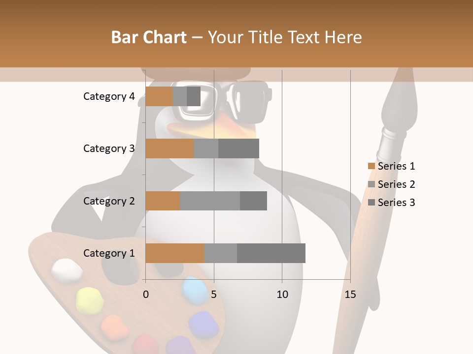 Saturation Artistic Indigo PowerPoint Template