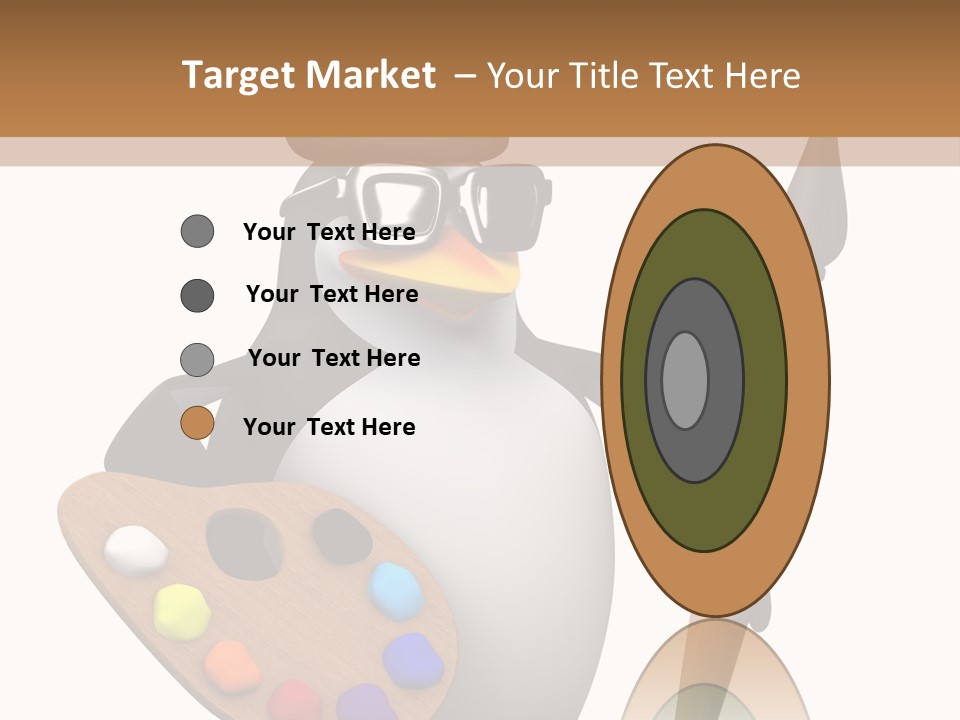 Saturation Artistic Indigo PowerPoint Template