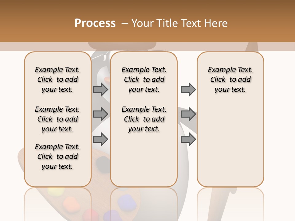 Saturation Artistic Indigo PowerPoint Template
