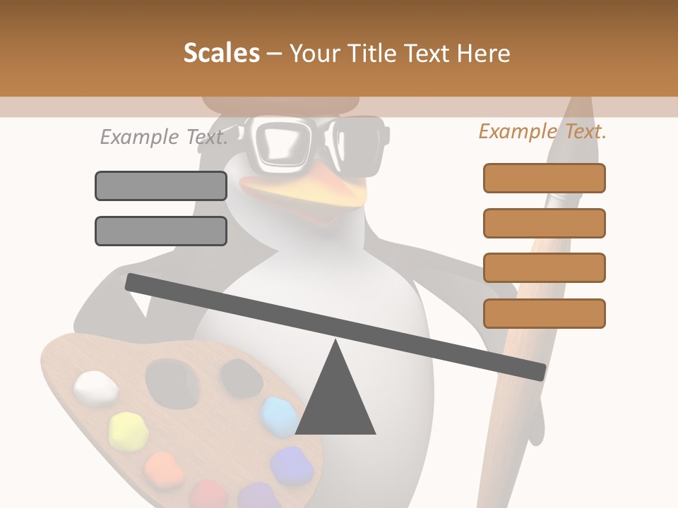 Saturation Artistic Indigo PowerPoint Template