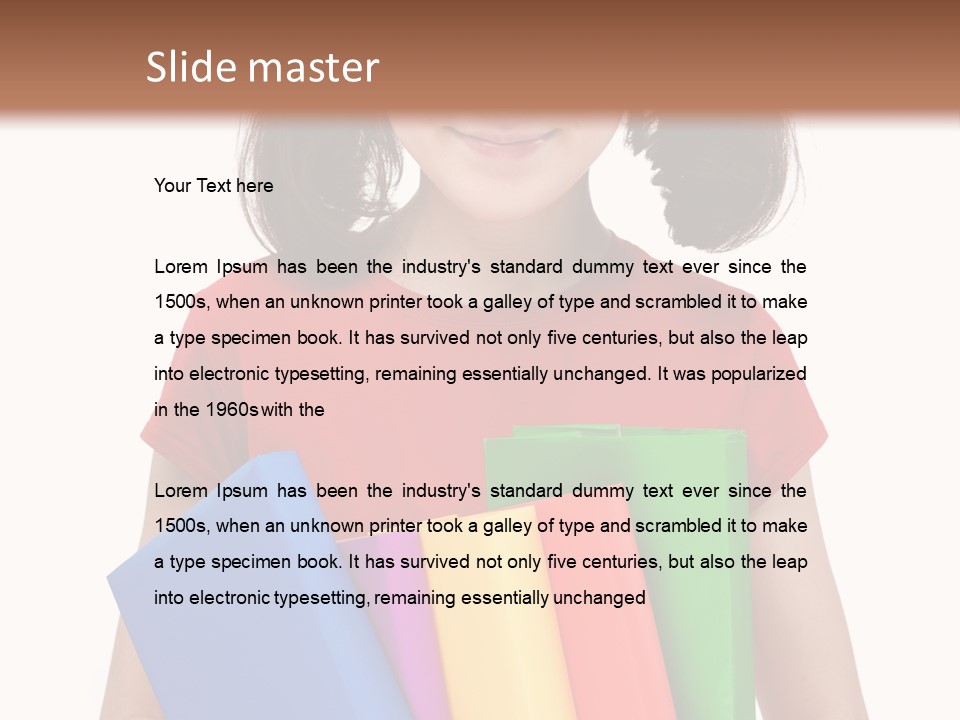Teenager Hold Person PowerPoint Template