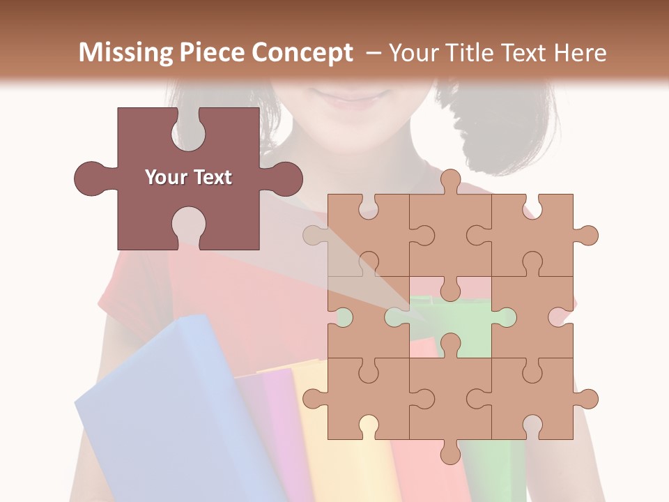 Teenager Hold Person PowerPoint Template