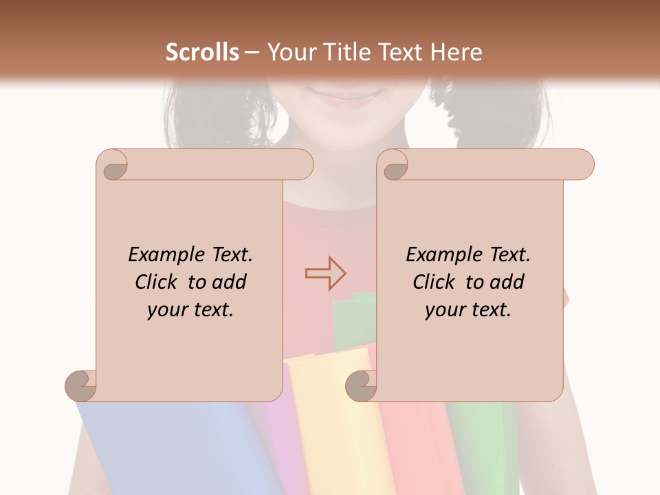 Teenager Hold Person PowerPoint Template