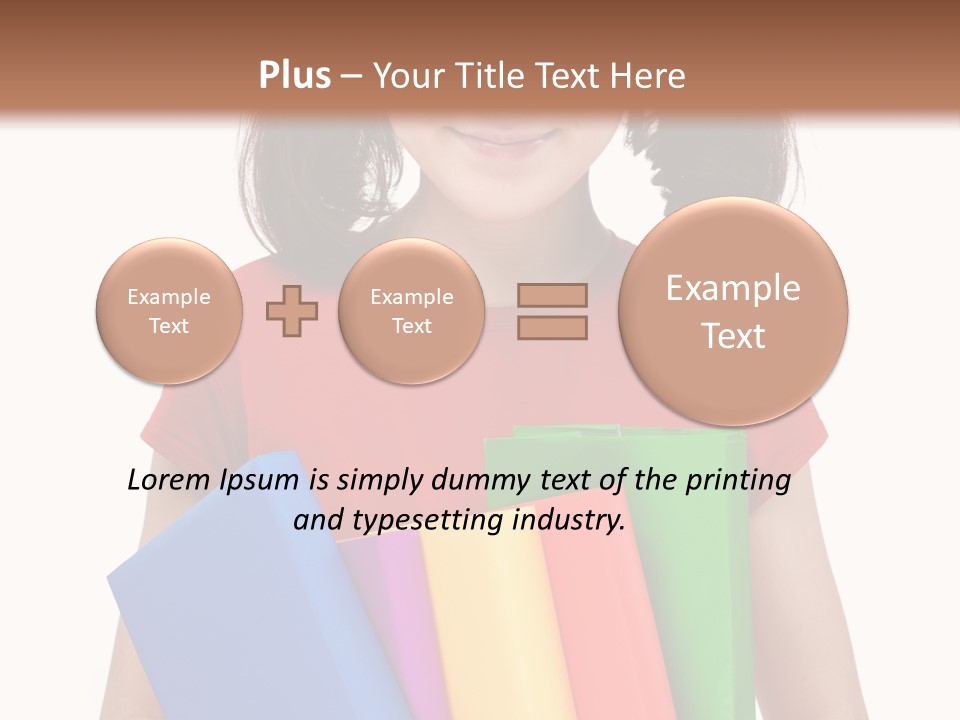 Teenager Hold Person PowerPoint Template