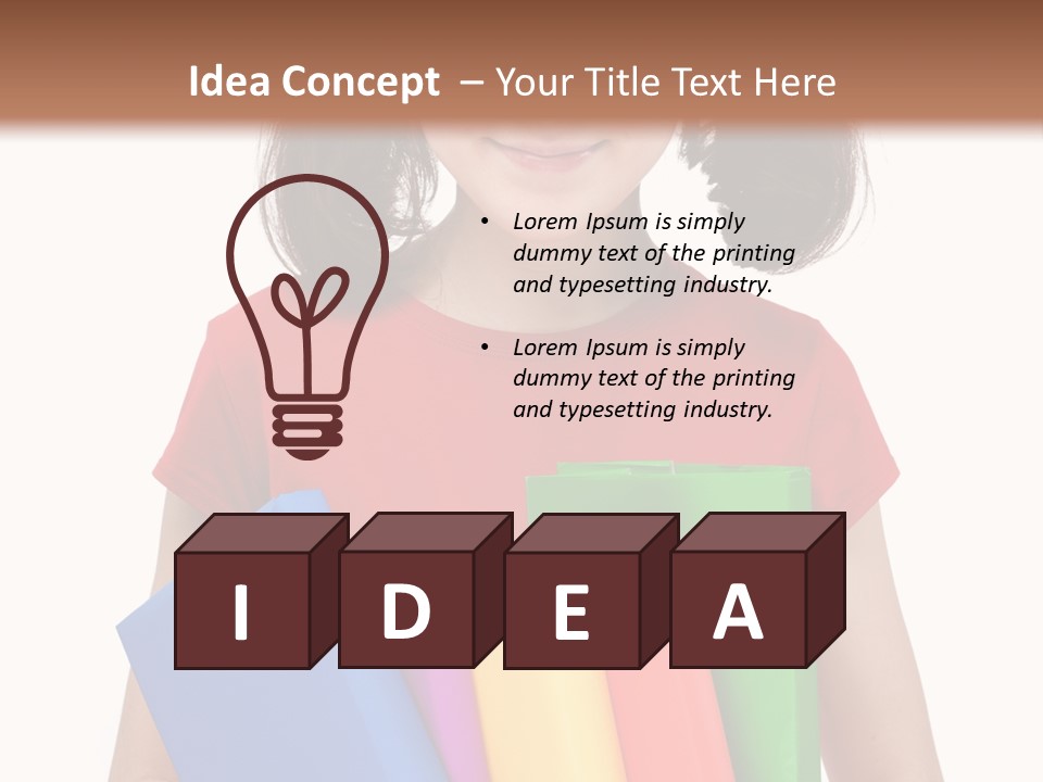 Teenager Hold Person PowerPoint Template