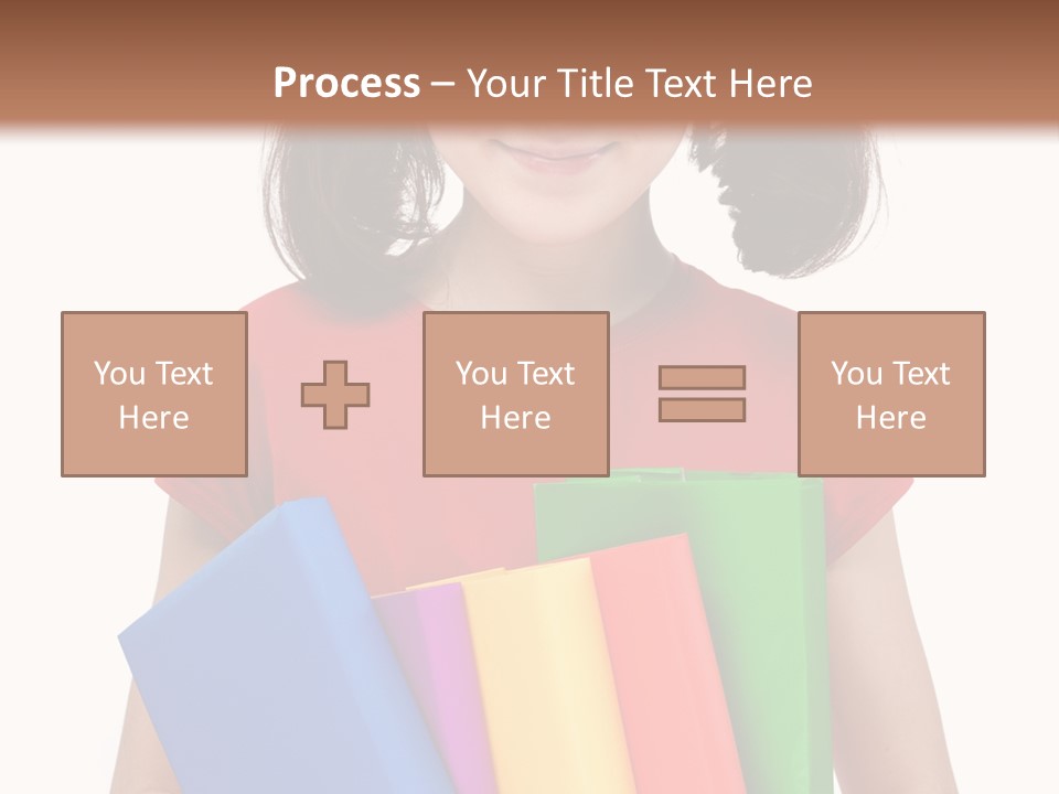 Teenager Hold Person PowerPoint Template