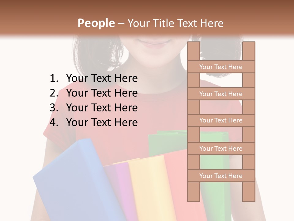 Teenager Hold Person PowerPoint Template