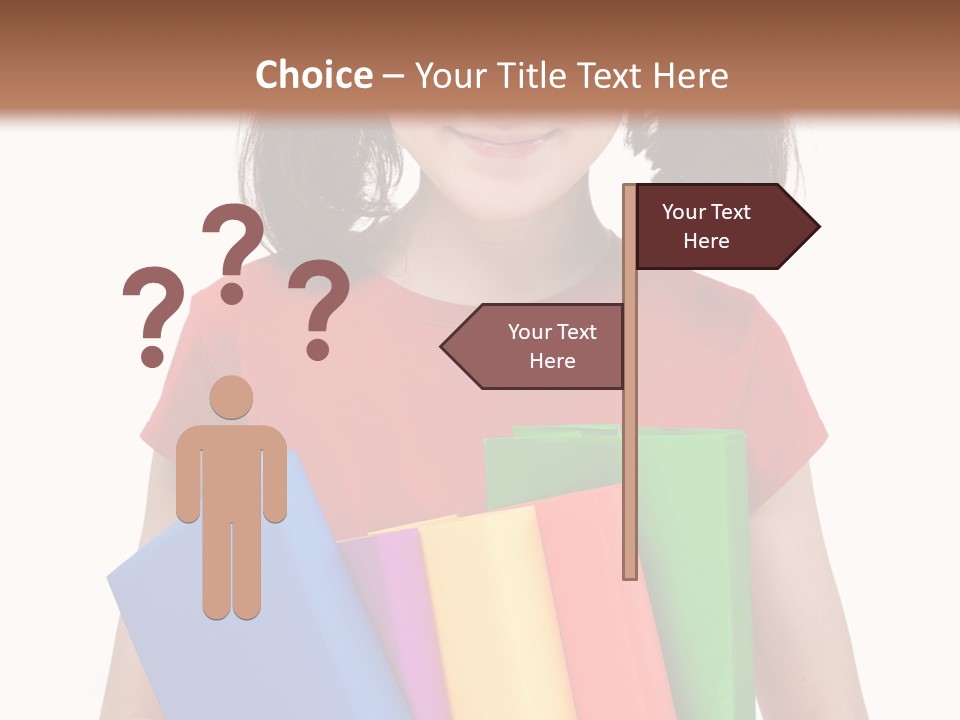 Teenager Hold Person PowerPoint Template