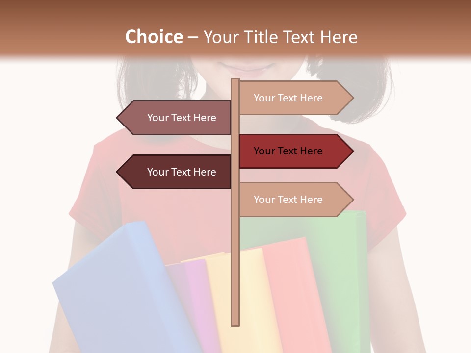 Teenager Hold Person PowerPoint Template