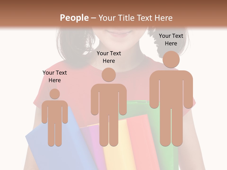 Teenager Hold Person PowerPoint Template