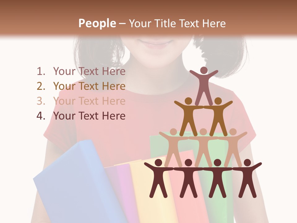Teenager Hold Person PowerPoint Template