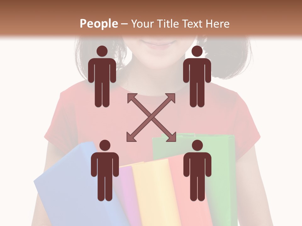 Teenager Hold Person PowerPoint Template