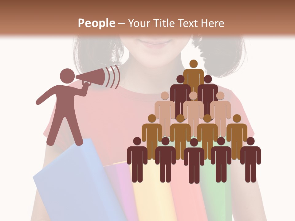 Teenager Hold Person PowerPoint Template