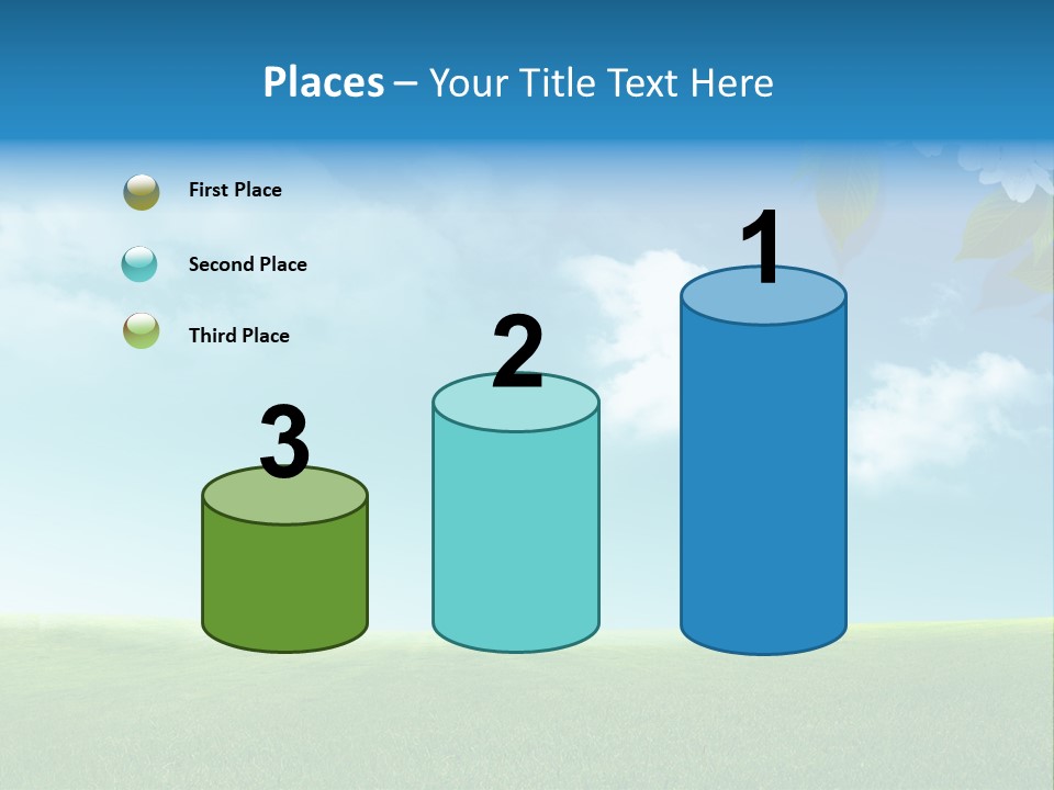 Nature Purple Sun PowerPoint Template