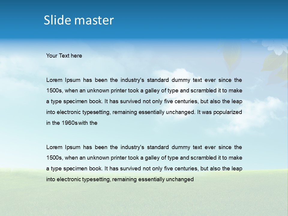 Nature Purple Sun PowerPoint Template