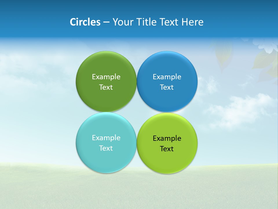 Nature Purple Sun PowerPoint Template